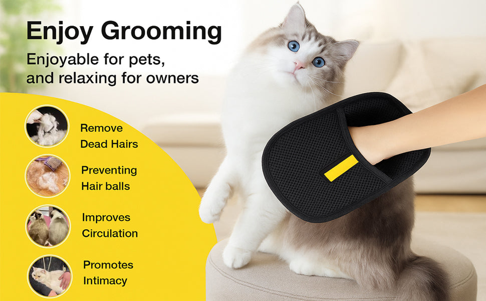 Pet Hair Removal Glove Pad